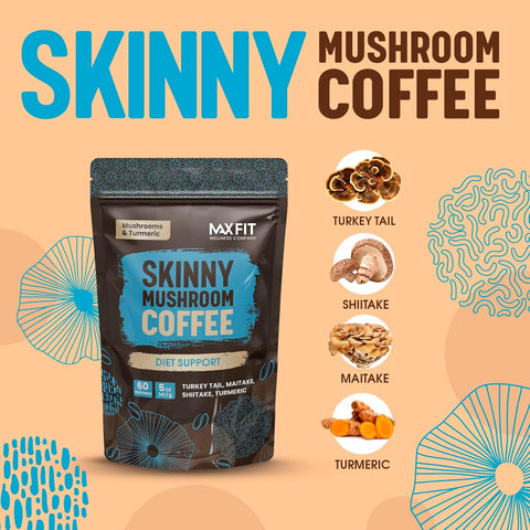 Skinny Instant Mushroom Coffee (60 Servings)