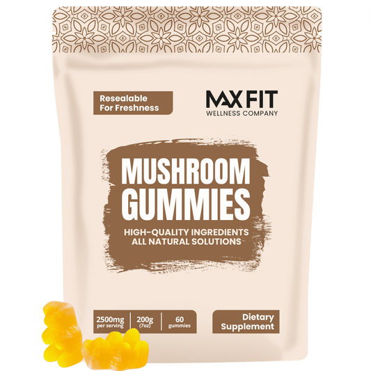 Mushroom Gummies with Ten Main Mushrooms - Lions Mane Supplement Gummies for Adults