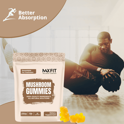 Mushroom Gummies with Ten Main Mushrooms - Lions Mane Supplement Gummies for Adults