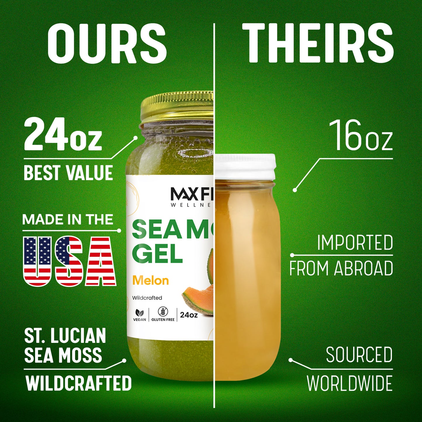 Melon Sea Moss Gel 24oz