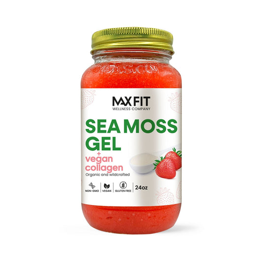Collagen Strawberry Sea Moss Gel 24oz - 