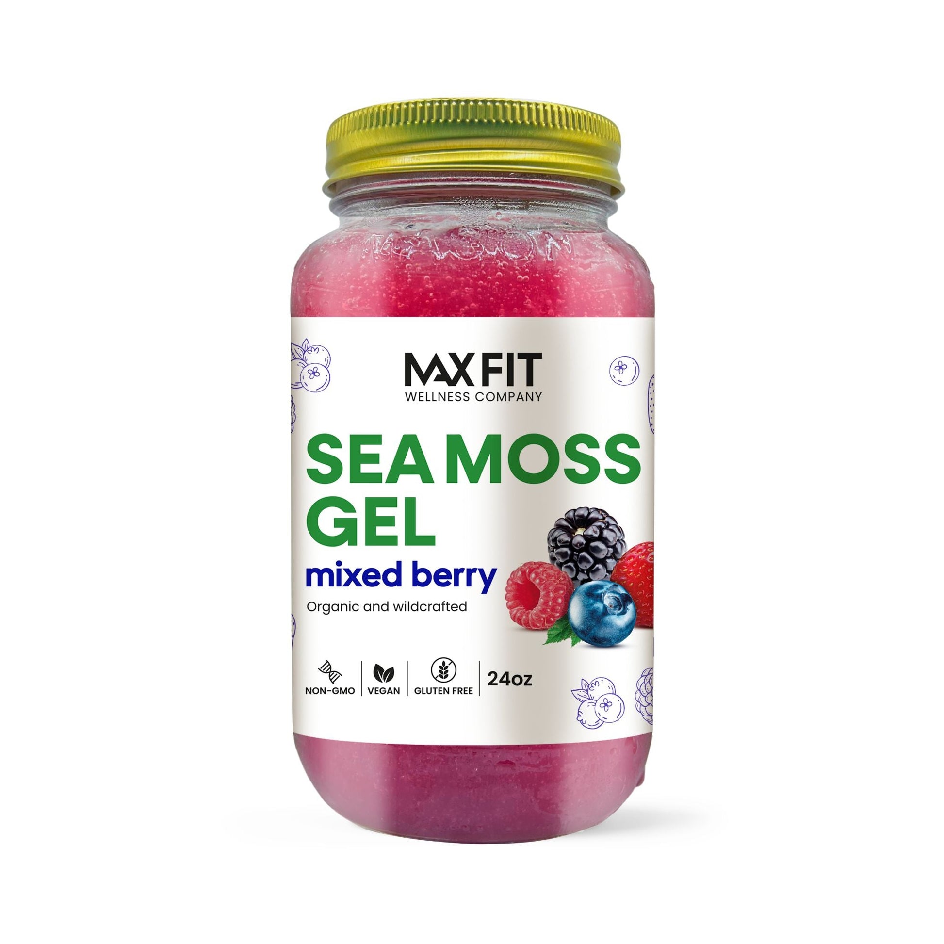 Mixed Berry Sea Moss Gel 24oz - 1800SEAMOSS.com