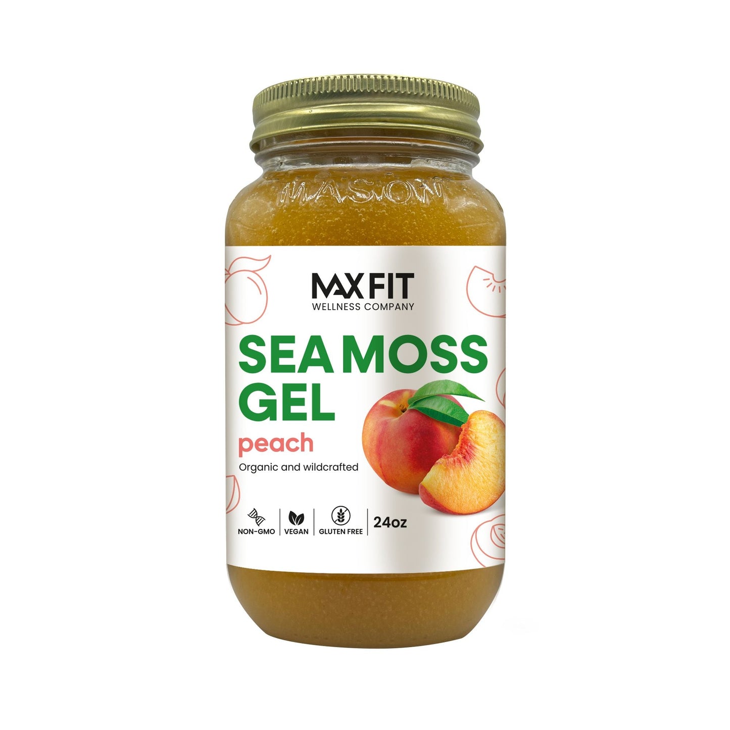 Peach Sea Moss Gel 24oz - 1800SEAMOSS.com
