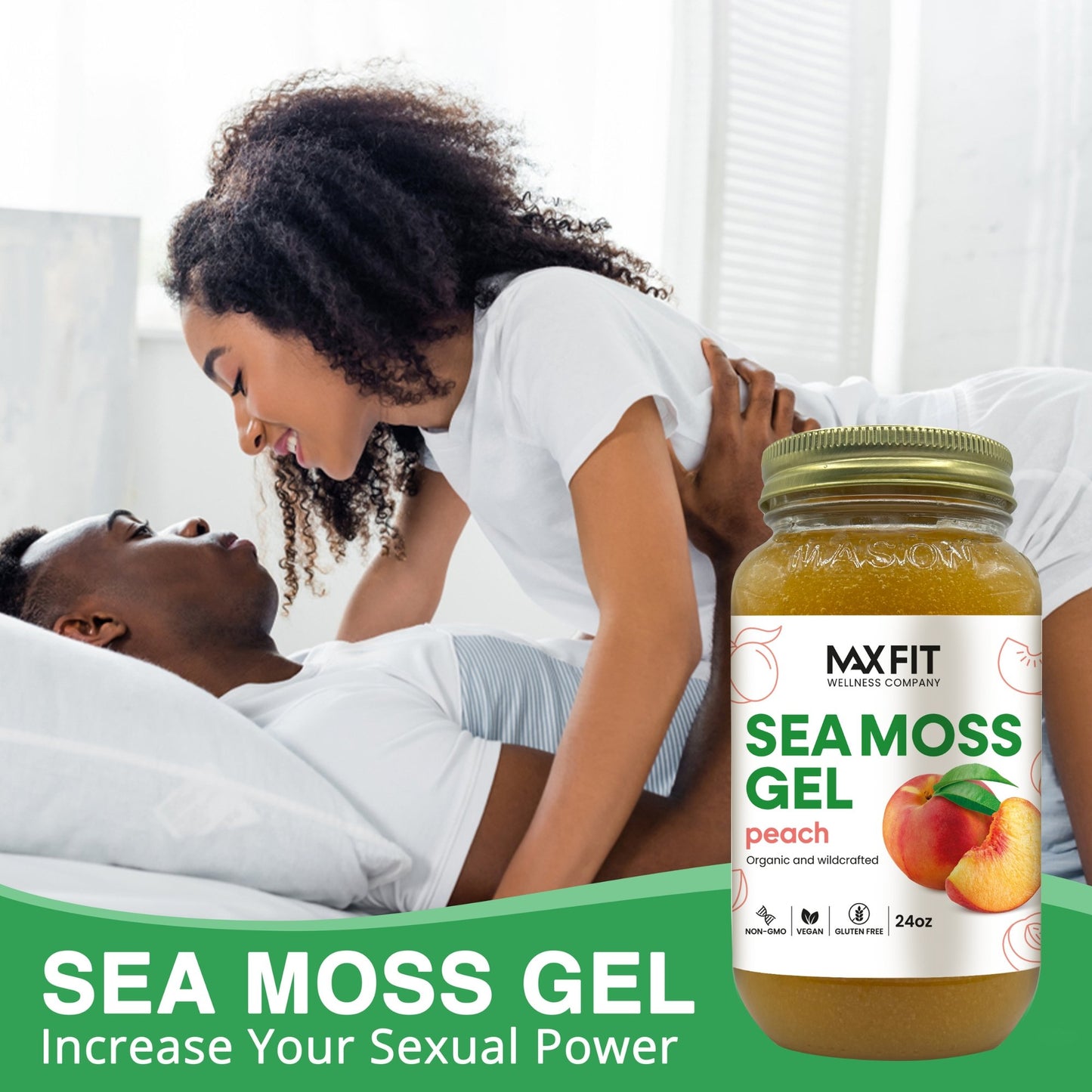 PEACH SEA MOSS GEL 24oz - 1800SEAMOSS.com