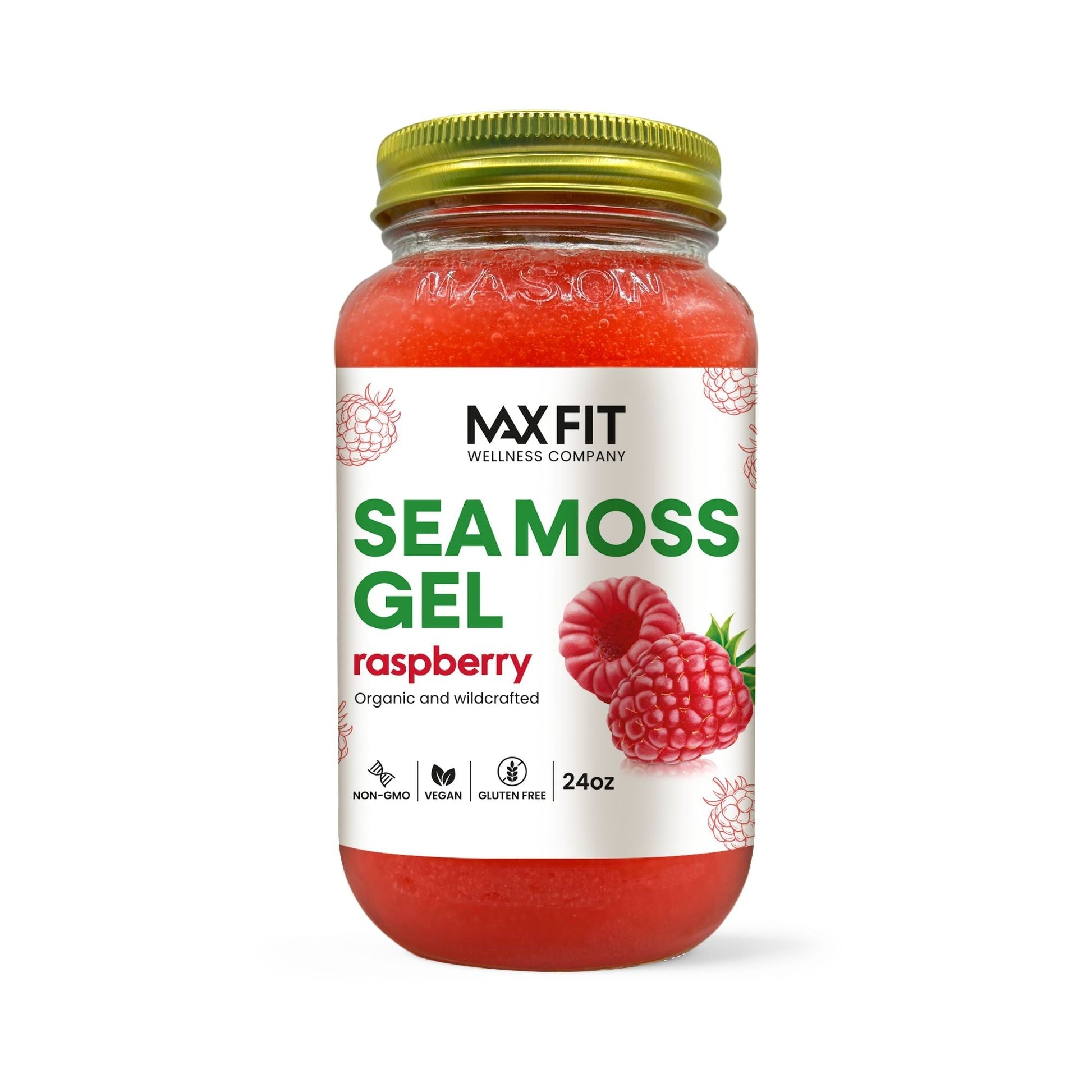 Raspberry Sea Moss Gel 24oz - 1800SEAMOSS.com