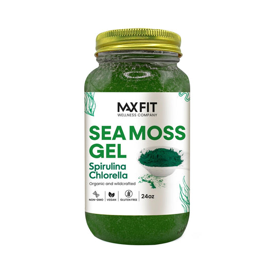 Spirulina Chlorella Sea Moss Gel 24oz - Max Fit Wellness