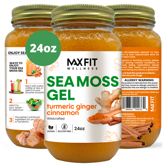 Turmeric Ginger Cinnamon Sea Moss Gel 24oz