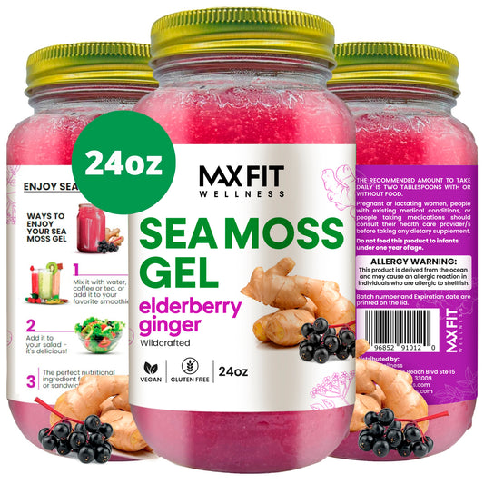 Elderberry Ginger Sea Moss Gel 24oz