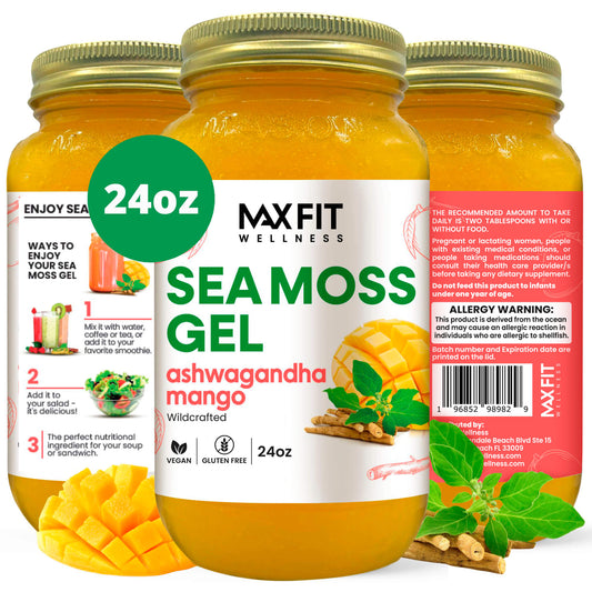 Ashwagandha Mango Sea Moss Gel 24oz