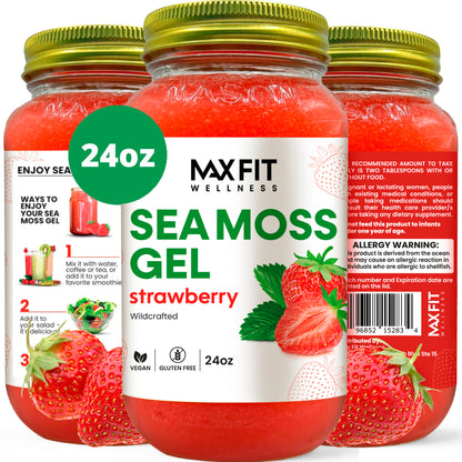 Strawberry Sea Moss Gel 24oz