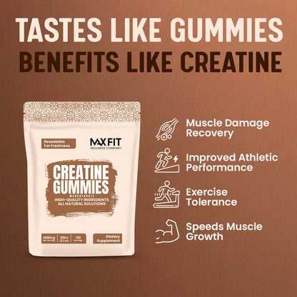 Creatine Monohydrate Gummies, Strawberry Flavor (200 Gummies, 4000mg/Serving)