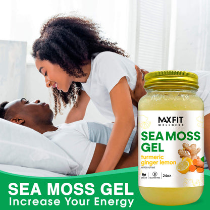 Turmeric Ginger Lemon Sea Moss Gel 24oz
