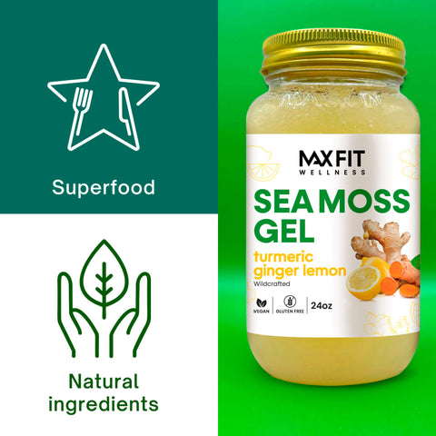 Turmeric Ginger Lemon Sea Moss Gel 24oz