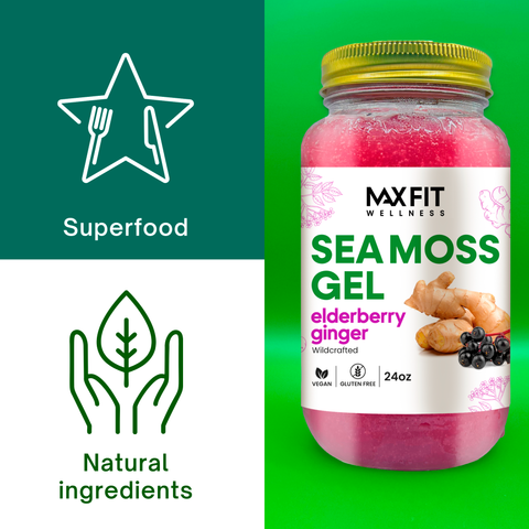 Elderberry Ginger Sea Moss Gel 24oz