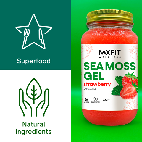 Strawberry Sea Moss Gel 24oz
