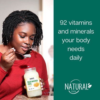 Elderberry + Vitamins C, D3, Zinc Sea Moss Gel 24oz