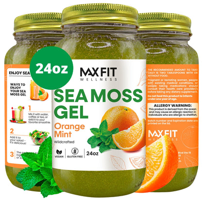 Orange Mint Sea Moss Gel 24oz