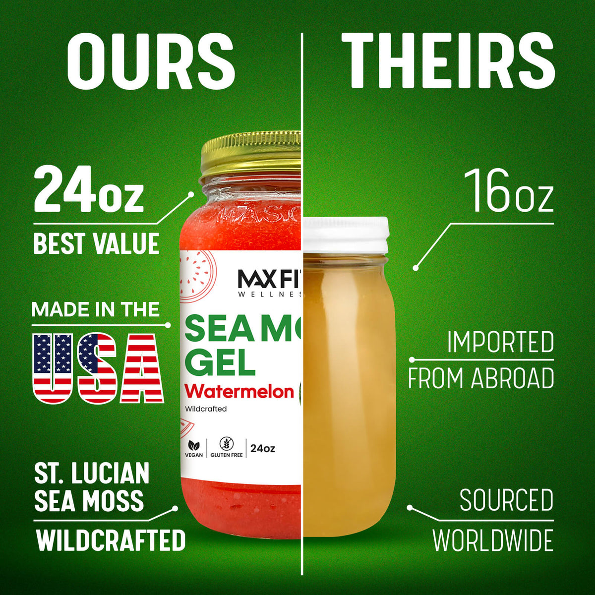 Watermelon Sea Moss Gel 24oz