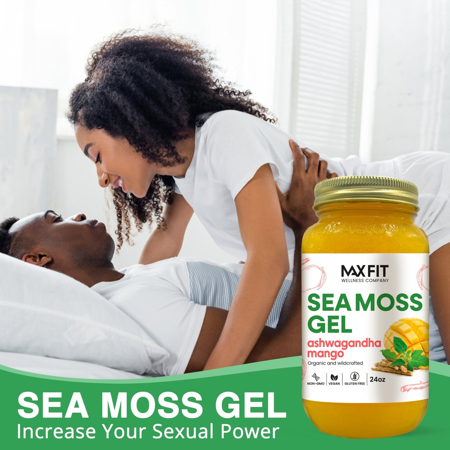 ASHWAGANDHA MANGO SEA MOSS GEL 24oz - 1800SEAMOSS.com