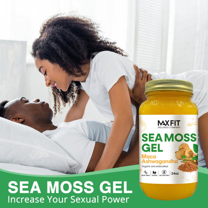 Maca Ashwagandha Mango Sea Moss Gel 24oz - Max Fit Wellness