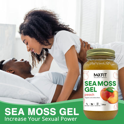 PEACH SEA MOSS GEL 24oz - 1800SEAMOSS.com