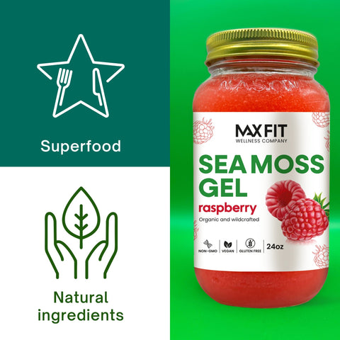 RASPBERRY SEA MOSS 24oz - 1800SEAMOSS.com