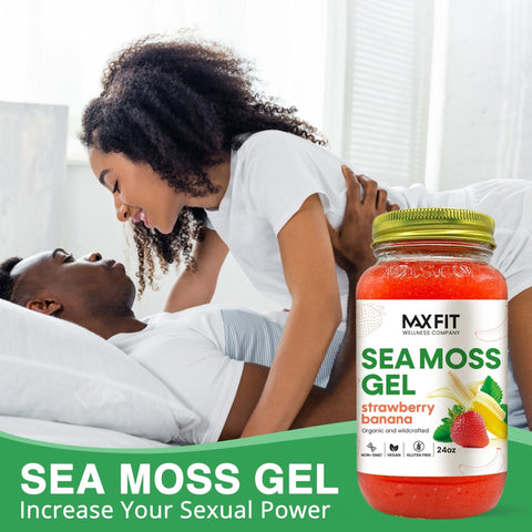 STRAWBERRY BANANA SEA MOSS 24oz - 1800SEAMOSS.com